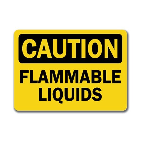Signmission Safety Sign, 14 in Height, Plastic, Flammable Liquids, CS-Flammable Liquids CS-Flammable Liquids - main